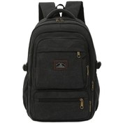 Resim Fochsia Siyah Dayanıklı Okul Sırt Çantası - Laptop Bölmeli, Pedli Askı, Yıkanabilir Siyah 