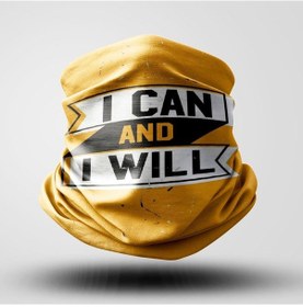 Resim Ican Motorcu Bandana Maske Outdoor Boyunluk Unisex Siyah 