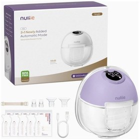 Resim Nuliie S32 Elektrikli Taşınabilir Göğüs Pompası Mor 
