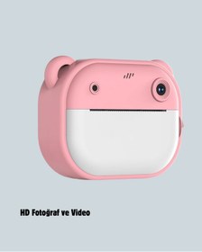 Resim Genel Markalar Çocuklar İçin Şipşak Yazıcı Kamera 24Mp Hd Çift Lensli Termal Baskılı 