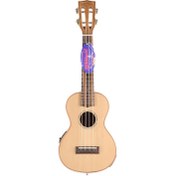 Resim [Outlet] Mahalo MM2E All Solid Elektro Concert Ukulele (Natural) (ol 24-24119) 