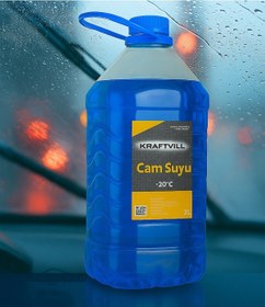 Resim Kışlık Mavi Cam Suyu Antifrizi 3 Lt - Hazır Karışım - Maksimum Buzlanma Önleyici Etki -20 C 