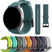 Resim Samsung Galaxy Watch & Garmin Venu için Çok Renkli Silikon Saat Kayışı, 20mm & 22mm Boyutlar - Ayarlanabilir, Altıgen Desen, Model 3, 4, 5, 6, Forerunner, GTS, GTR, Mini, BIP ve Daha Fazlası ile Uyumlu 