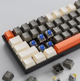 Resim Leaven K780 Kablolu Mekanik Rgb Işıklı Klavye 78 Tuşlu Ingilizce Q Klavye Ev Ofis Mavi Switch 