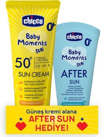 Resim Nessiworld Chicco Baby Moments Sun Güneş Kremi Spf 50+ 75 ml + After Sun Hediye 