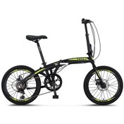 Resim Ümit 2037 Foldıng-2d Katlanır Bisiklet 20 Jant 6 Vites Black Antracite Gold Çok Renkli 