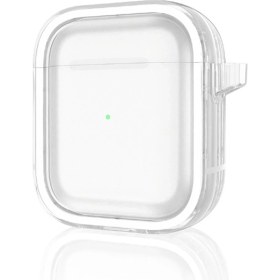 Resim Airpods 4 (4.nesil) Shiny Şeffaf Kılıf - Beyaz 