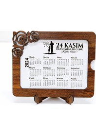 Resim Öğretmenler Günü - 2024 Masa Takvimi - 3mm Mdf Ahşap 