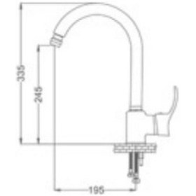 Resim Gms Akdeniz Lavabo + Banyo + Eviye Batarya Set Beyaz - Krom Beyaz 