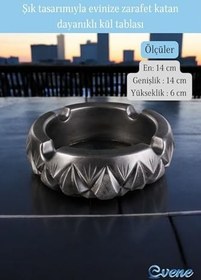 Resim Evene Küllük Gümüş Eskitme Kül Tablası Model 3, e.kullukmodel3 