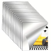 Resim 16 Parça Kırılmaz Eğimli Akrilik Duvar Aynası Karoları - Ev Spor Salonu, Yatak Odası, Banyo ve Oturma Odası için Tam Boy Ayna Dekoru (20 x 20 cm) 
