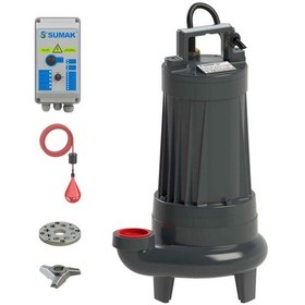 Resim Sumak Sbrt40 2 Bıçaklı Foseptik Dalgıç Pompa Trifaze 380V 4 Hp 