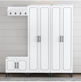 Resim Garaj Home Raflı Portmanto Vestiyer Çok Renkli 