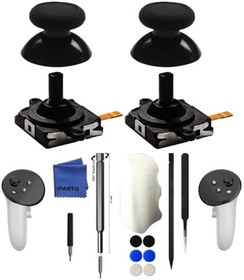 Resim iParto 2 paket Joystick yedek Oculus Quest 3 denetleyici Analog ThumbStick ile 2 Caps yedek Meta Quest 3 denetleyici araçları ile 
