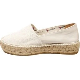 Resim Espadrilles Tommy Glit Beyaz Önü Simli Arkası Deri Hasır Tabanlı Dolgu Topuklu Kadın Ayakkabı 
