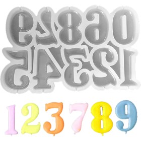 Resim Tahtakale Toptancı Silikon Kalıp Pasta Yaş Rakamları Lolipop Şeker Rakam Kalıbı 