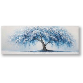 Resim Büyük Mavi Ağaç - 140x50 