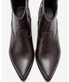 Resim Luvishoes Luvi Shoes Elıa Kahverengi Cilt Hakiki Deri Kadın Western Bot Kahverengi 