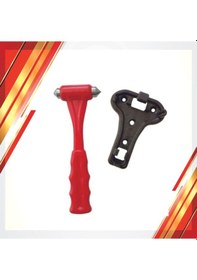 Resim Acil Çıkış Çekici Cam Kırma Çekici Çift Uçlu - Takma Aparatlı 