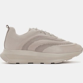 Resim Hello Kadın Vizon Gerçek Hakiki Deri Sneaker Vizon 