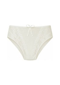 Resim Kadın Dantel Detaylı Külot Pamuklu Renkli Güpürlü Bikini 