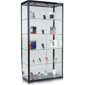 Resim Teda Camlı Vitrin - Camlı Dolap - Camlı Koleksiyon Vitrini - Teşhir Vitrini 180X80X40 cm 