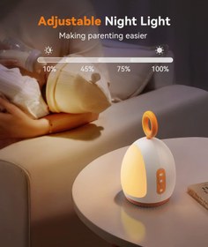 Resim XT-6 Beyaz Gürültü Makinesi, 8 HiFi Ses, Gece Lambası, Taşınabilir Bebek Uyku Yardımı 