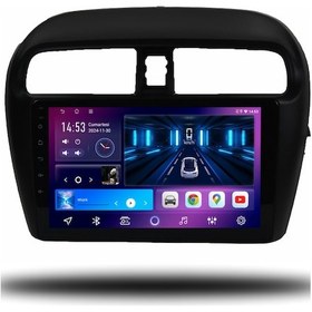 Resim Caros Mitsubishi Space Star 2014-2022 Uyumlu Android Multimedya 4gb Ram 32gb Hafıza 9" 