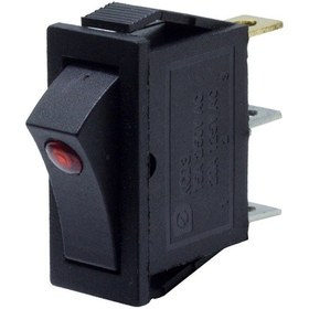 Resim IŞIKLI TEKLİ MERCEKLİ ANAHTAR (IC-113A) 