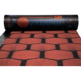 Resim Quick Shingle - Petek Desenli Membran (Kırmızı) 