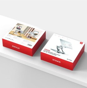 Resim Rtako Rs-cp84s 360 Derece Dönebilen 3 Kademeli Tablet Laptop Standı Gri Gri 