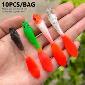Resim 10 Diving Action Soft Baits, Flounder ve Bass Çekmek İçin, Yapay Yumuşak Solucanlar, Balıkçılık Yumuşak Yemler, Balıkçılık Aksesuarları 