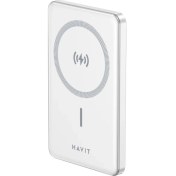 Resim Havit 5000mAh Magsafe Manyetik Kablosuz Powerbank Ultra İnce 20W, Iphone Uyumlu 