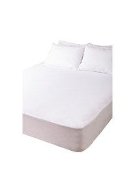 Resim Divanev Battal Boy Sıvı Geçirmez Fitted Alez 200x200 Cm Pamuk Fitted Alez Beyaz 