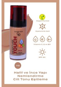 Resim Moisture Touch Liquid Foundation Spf20 No: 113 Nemlendirici Etkili Fondöten 