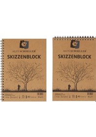Resim Alex Schoeller Kraft Spiralli Eskiz Blok 90Gr A5 60 Yaprak 