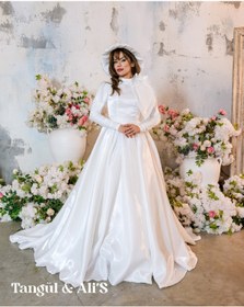 Resim Tangül&Ali'S Moda Evi Özel Tasarım İnci Detaylı Gelinlik 