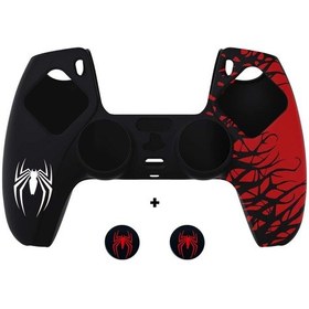 Resim Ps5 Dualsense Spider-man Koruyucu Silikon Kılıf + Analog Silikon Koruyucu 