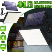 Resim 400 LED Güneş Enerjili Dış Mekan Işıklar, Uzaktan Kumanda, İnce Hafif Paneller, 5.0 Metre Kablo, Alacakaranlıktan Şafağa Aydınlatma, Verandalık Bahçe Duvar Deposu için Emniyetli Solar Projektörler - Babalar Günü İlk Yıl Evlenme Nişan Doğumgünü Erkek Arkadaş İçin Noel Baba Anne Anneler Özel Arama Motorlarına Bağlanabilir 