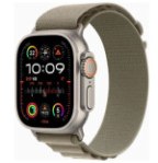 Resim APPLE WATCH ULTRA 2 GPS + CELLULAR, 49MM TITANIUM CASE WITH OLIVE ALPINE LOOP - MEDIUM 