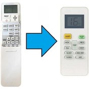 Resim Toshiba Wh-ta04ne Klima Kumandası-resimde Sağdaki Gönderilir 