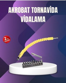 Resim Newtrendd.com 12 Parça Vidalama Uç Seti Akrobat Tasarım Dayanıklı Metal-32102 