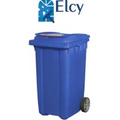 Resim Elcy 240 Lt Mavi Çöp Konteyneri (Isıya Dayanıklı) 