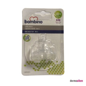 Resim Bambino Geniş Ağızlı Biberon Emziği 3 No T106 