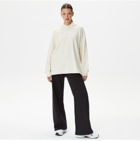 Resim New Balance Athletics Linear Kadın Bej Hoodie Düz Wt33555-gıe 