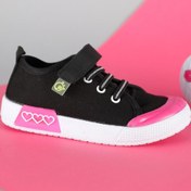 Resim Dudino 26 - 30 Numara Kız Çocuk Siyah Loki Black Pink Ayakkabı 
