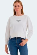 Resim VITAL Oversize Kadın Sweatshirt Beyaz 