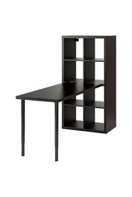 Resim IKEA Lagkapten/kallax Kitaplıklı Çalışma Masası 