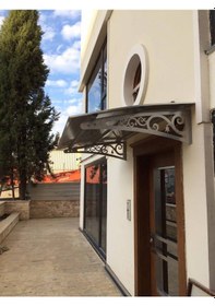 Resim Metal Taşıyıcılı Kapı Üstü Pratik Sundurma 120x120 Md3 