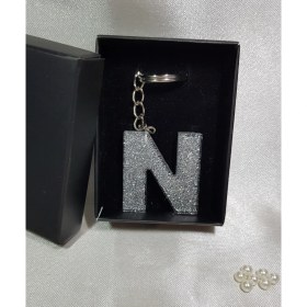 Resim Sutan Tasarım Epoksi N Harfi Anahtarlık 